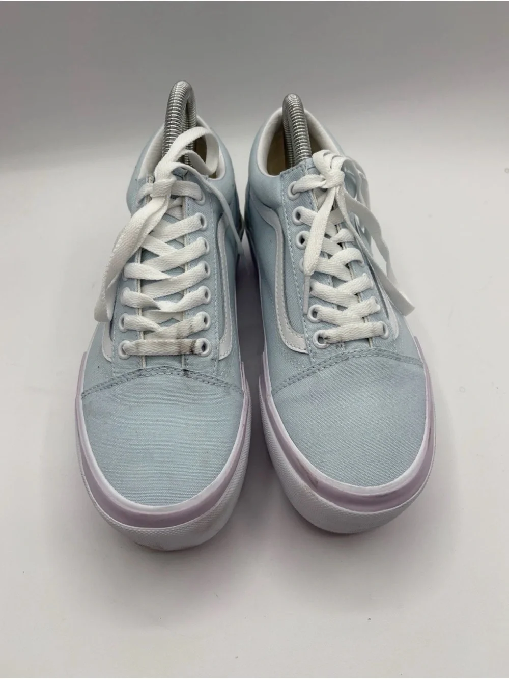 Vans Old Skool Stacked Platform Women's Size 8 Shoes Sneaker Pastel Blue